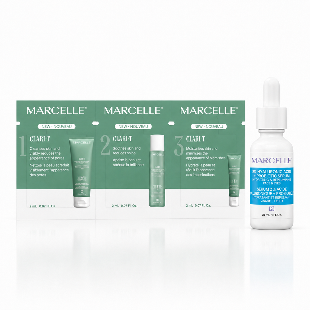 Sérum 2 % acide hyaluronique + probiotique avec échantillon Clari-T