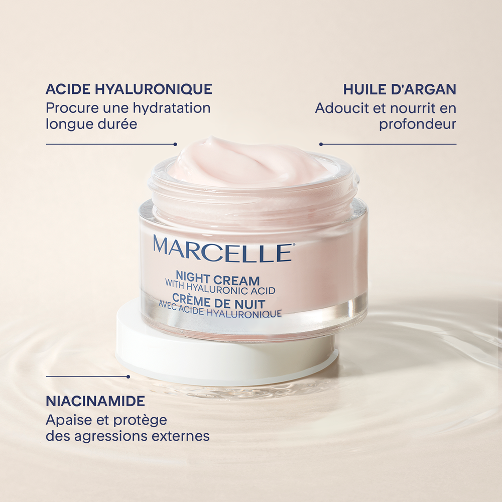 Crème de nuit avec échantillon Clari-T
