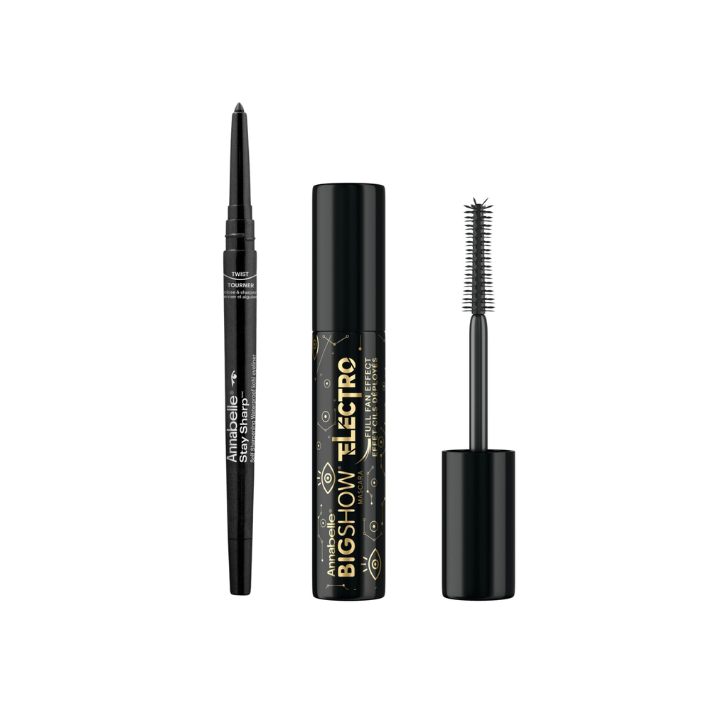 Duo - Bigshow Mascara Electro Full Fan Effect + Traceur yeux Kohl Stay Sharp