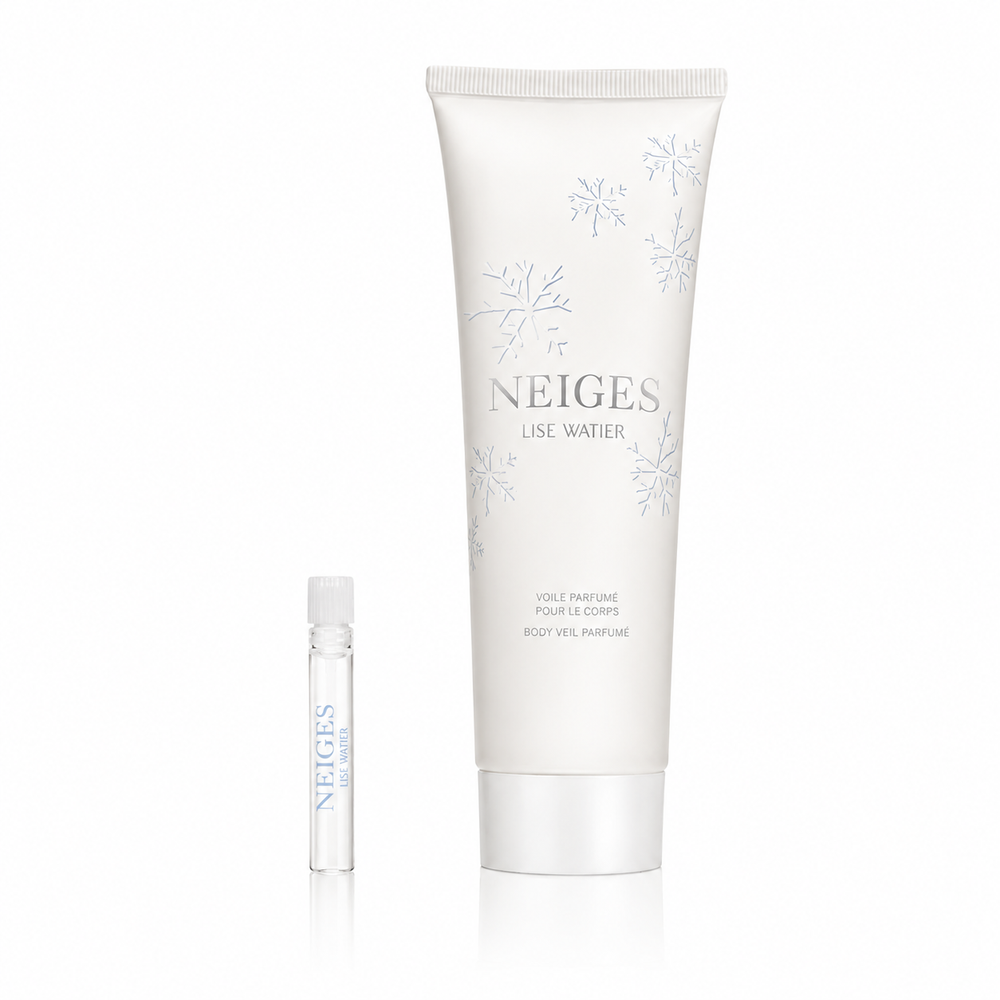 Neiges Voile parfumé pour le corps + échantillon