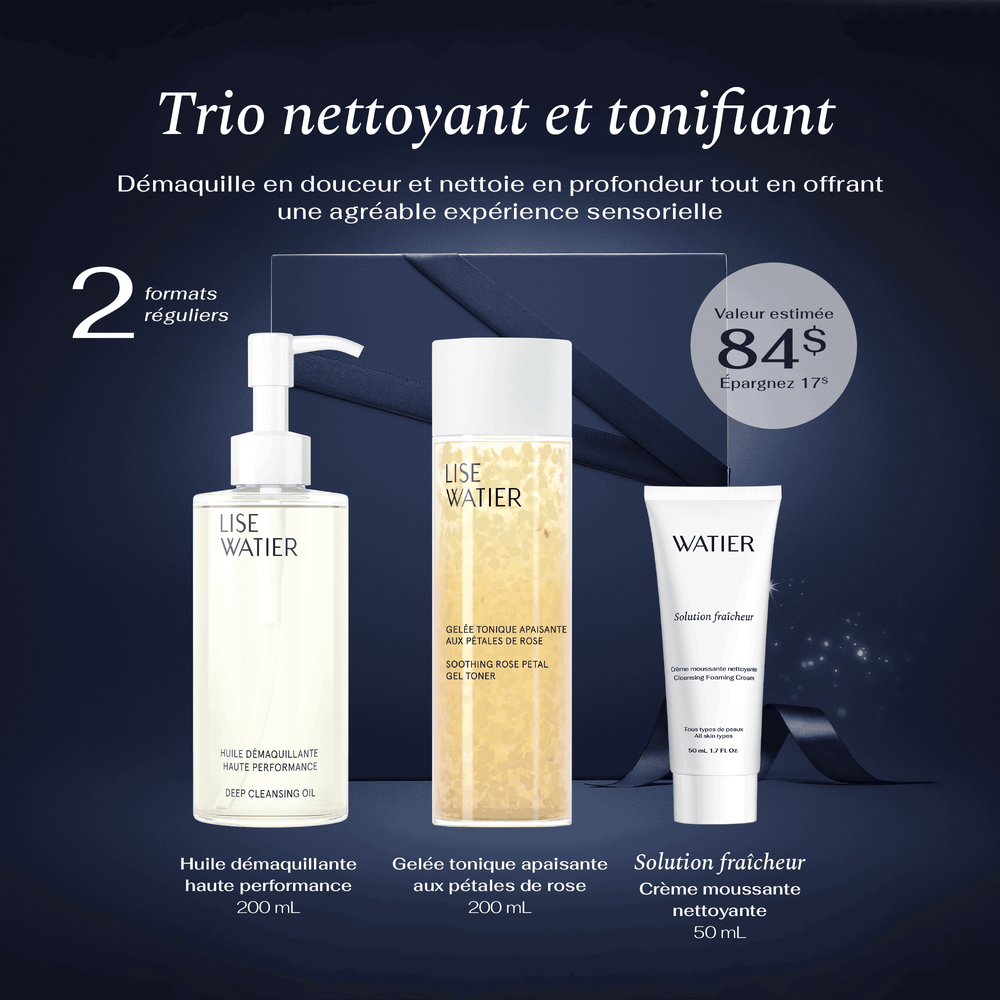 Trio nettoyant et tonifiant