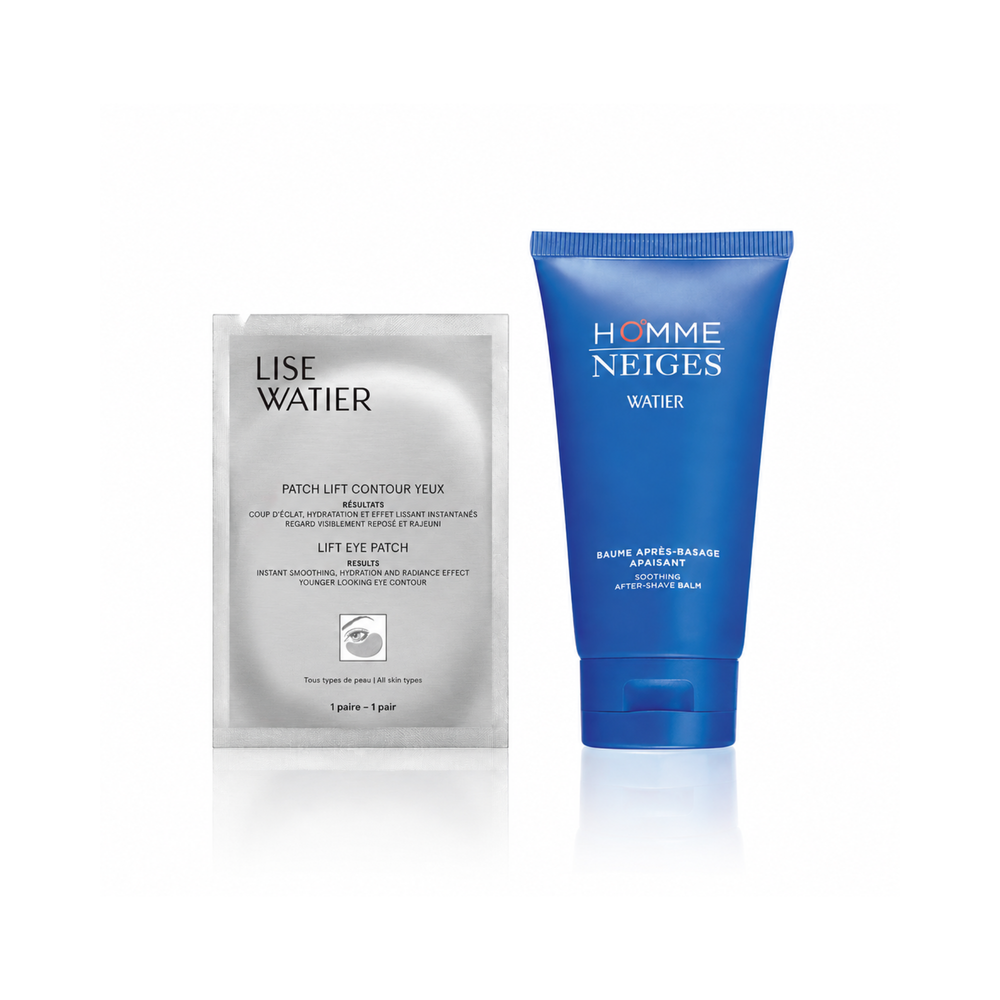 Homme Neiges Baume après-rasage apaisant + Patch lift contour yeux