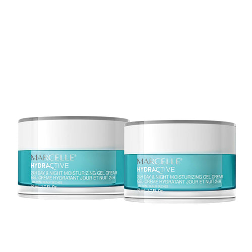 Duo Gel-crème hydratant jour et nuit 24H Hydractive - Peaux sèches