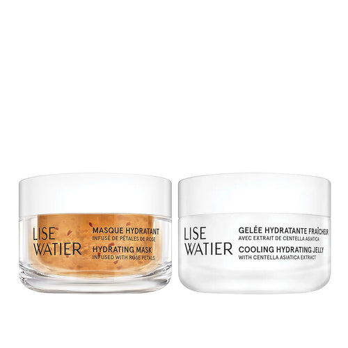 Duo Gelée Hydratante Fraîcheur + Masque Hydratant Infusé de Pétales de Rose